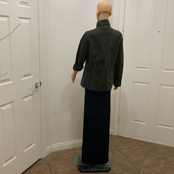 Coldwater Creek 4-6 Olive Green Zipper  Front Long Sleeve Pockets Woman’s Jacket - Picture 9 of 16